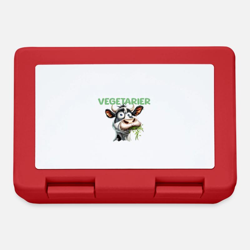 Second Hand Vegetarier - Brotdose - Rot