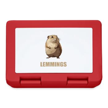 Lemmings Lemming - Lunchbox - red - Front
