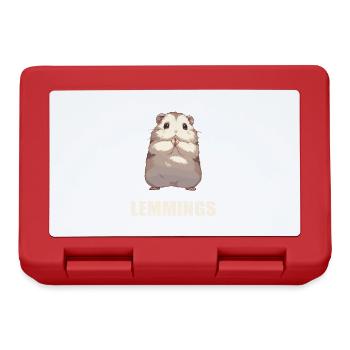 Lemmings Lemming - Lunchbox - red - Front