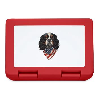 Cavalier King Charles - Brotdose - Rot - Vorne