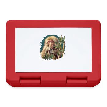 Macaque Macaque - Lunchbox - red - Front