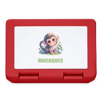 Macaque Macaque - Lunchbox - red - Front