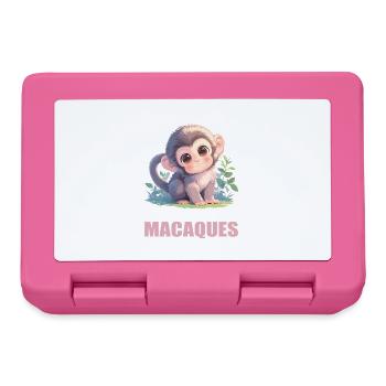 Macaque Macaque - Lunchbox - pink - Front