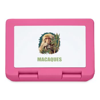 Macaque Macaque - Lunchbox - pink - Front
