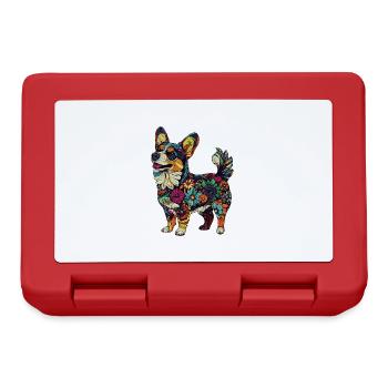Welsh Corgi Pembroke - Brotdose - Rot - Vorne