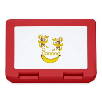 Happy Dancing Dance Banana Fruit Fruit Children - Lunchbox - red - Front