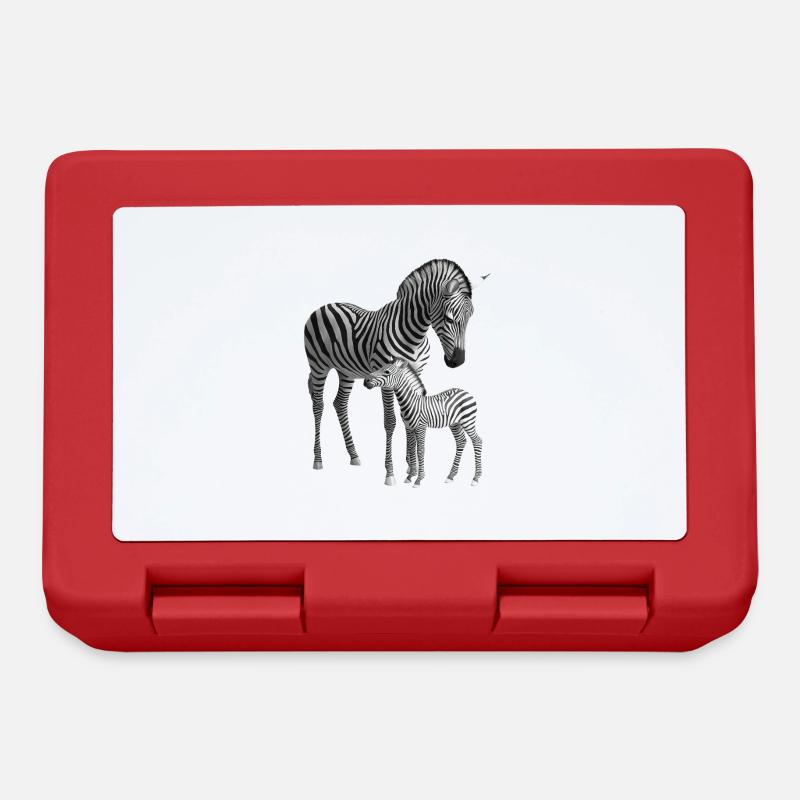 Zebra - Brotdose - Rot