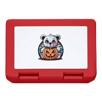 Halloween Enfant Enfants Teddy Citrouille Ours Magique - Boîte à goûter - rouge - Devant