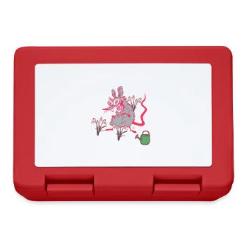 Garden Rat Snowdrop Spring Gardener - Lunchbox - red - Front