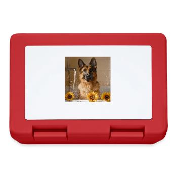 Deutscher Schäferhund - Brotdose - Rot - Vorne
