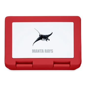 Raies manta Raies manta - Boîte à goûter - rouge - Devant