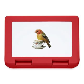 Finch Bird Kaffee - Brotdose - Rot - Vorne