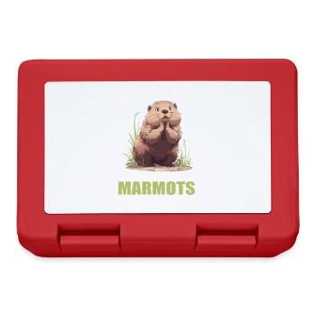 Marmots Groundhog - Lunchbox - red - Front