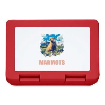 Marmots Groundhog - Lunchbox - red - Front