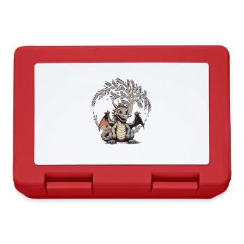 Dragon Dragon Mythical Creature Mystical Children Child - Lunchbox - red - Front