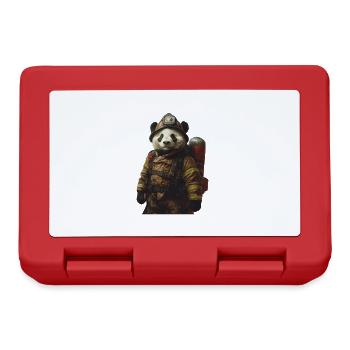 Panda - Brotdose - Rot - Vorne