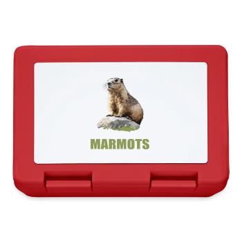 Marmots Groundhog - Lunchbox - red - Front