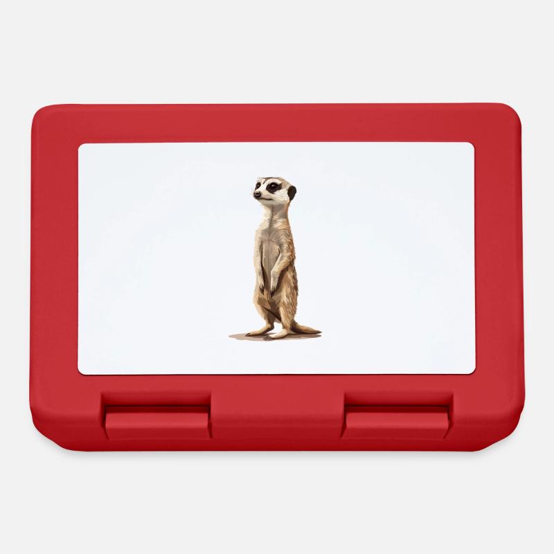 Meerkat Erdmännchen - Brotdose - Rot