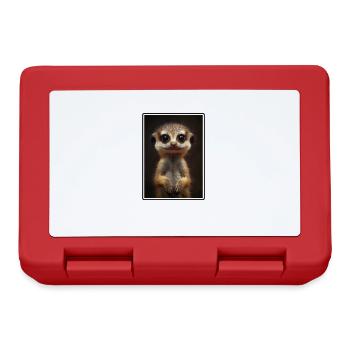 Meerkat Erdmännchen - Brotdose - Rot - Vorne