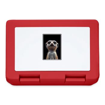 Meerkat Erdmännchen - Brotdose - Rot - Vorne