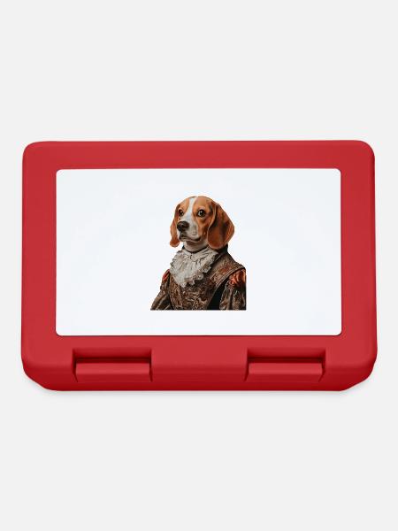 Beagle - Brotdose - Rot