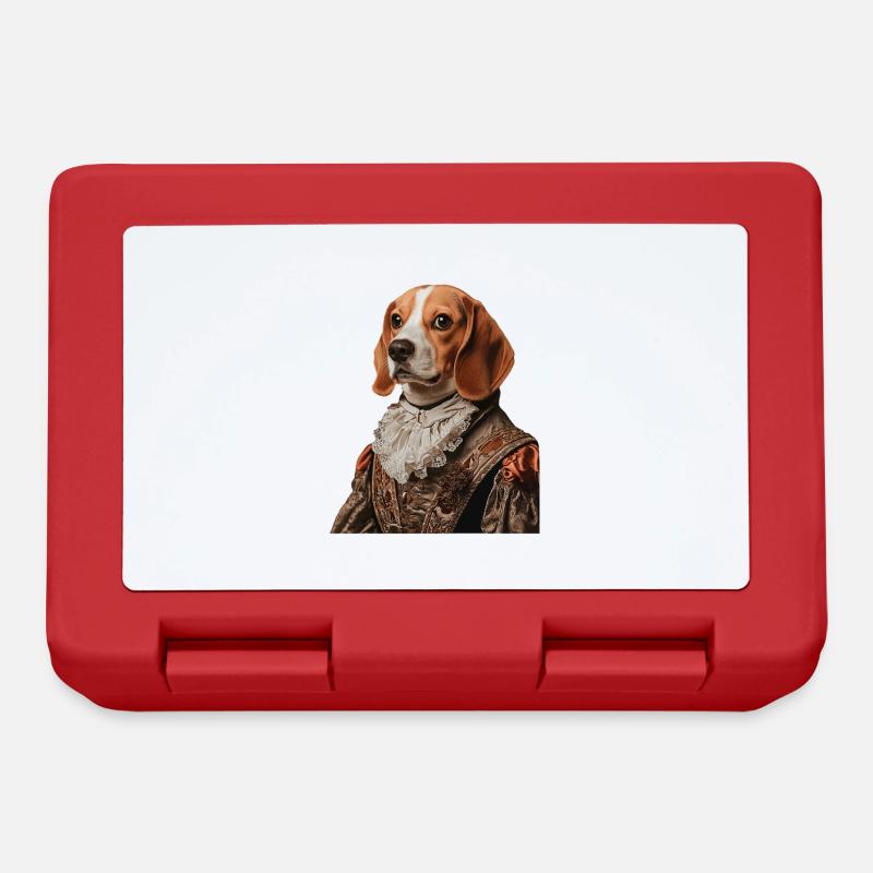 Beagle - Brotdose - Rot