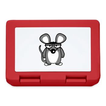 Mouse looks angry angry frustrated angry aggressive - Lunchbox - red - Front