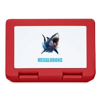 Mégalodons Megalodon - Boîte à goûter - rouge - Devant