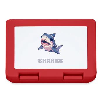 Sharks Shark - Lunchbox - red - Front