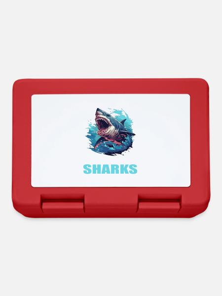 Requins Requin - Boîte à goûter - rouge