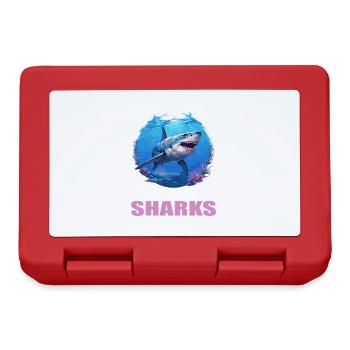 Sharks Shark - Lunchbox - red - Front