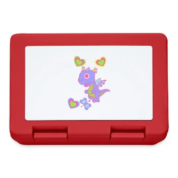 Bébé Dragon Dragon Enfants Enfant Rétro Années 80 Années 90 - Boîte à goûter - rouge - Devant