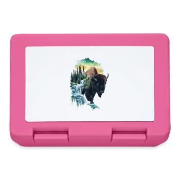 Bison - Brotdose - Pink - Vorne