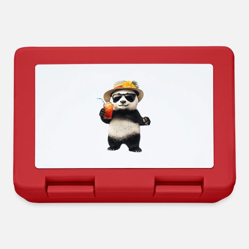 Panda - Brotdose - Rot