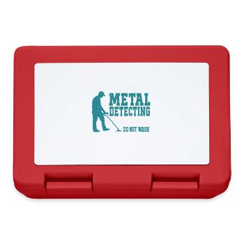 Metal Detector Shirt for Men Lucky Metal Detecting - Lunchbox - red - Front