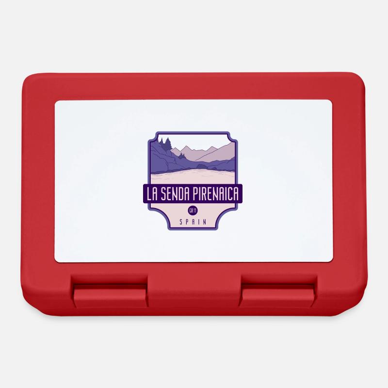 TLa Senda Pirenaica - GR 11, Espagne - Boîte à goûter - rouge