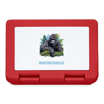 Mountain gorillas Mountain gorilla - Lunchbox - red - Front