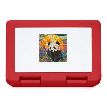 Panda - Brotdose - Rot - Vorne