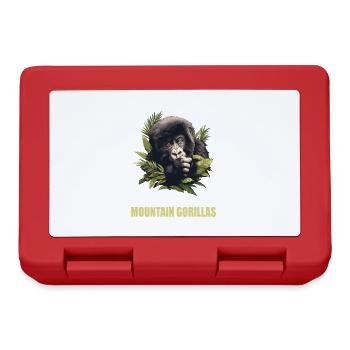 Mountain gorillas Mountain gorilla - Lunchbox - red - Front