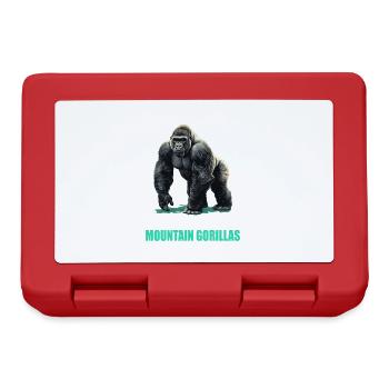 Mountain gorillas Mountain gorilla - Lunchbox - red - Front