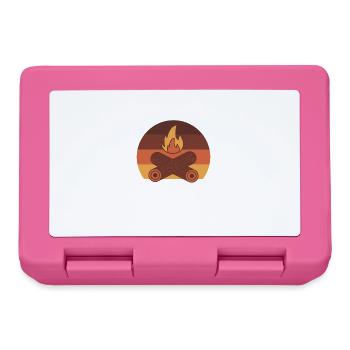 Camping Campfire Camper - Lunchbox - pink - Front