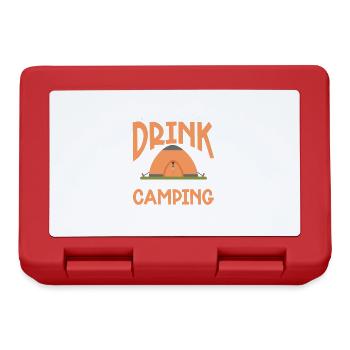 Camping Campfire Camper - Brotdose - Rot - Vorne