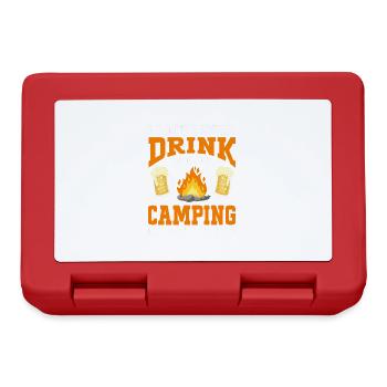 Camping Campfire Camper - Brotdose - Rot - Vorne