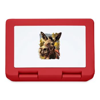 Donkey Esel - Brotdose - Rot - Vorne