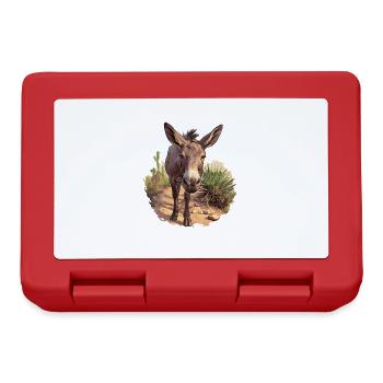 Donkey Esel - Brotdose - Rot - Vorne