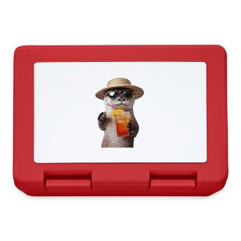 Otter - Brotdose - Rot - Vorne