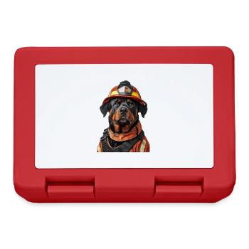 Rottweiler - Brotdose - Rot - Vorne