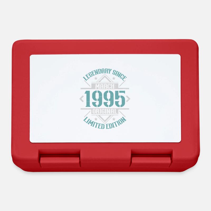 Vintage Mars 1995 Rétro Cadeau D'anniversaire - Boîte à goûter - rouge