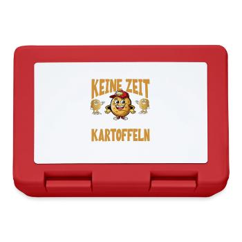 Lustiges Kartoffel-Gärtner Spruch Design für Bauer - Brotdose - Rot - Vorne