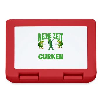 Lustiges Gurken-Gärtner Spruch Design für Gemüse - Brotdose - Rot - Vorne